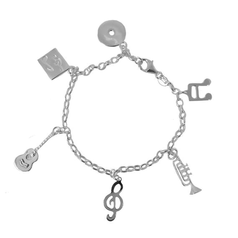 Pulsera diseño música 19cm Plata Italiana 925 - Metalli - Default Title - Perfumisimo